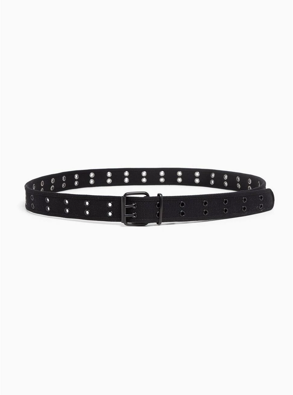 Null Black Canvas Double Hole Belt - Image 2