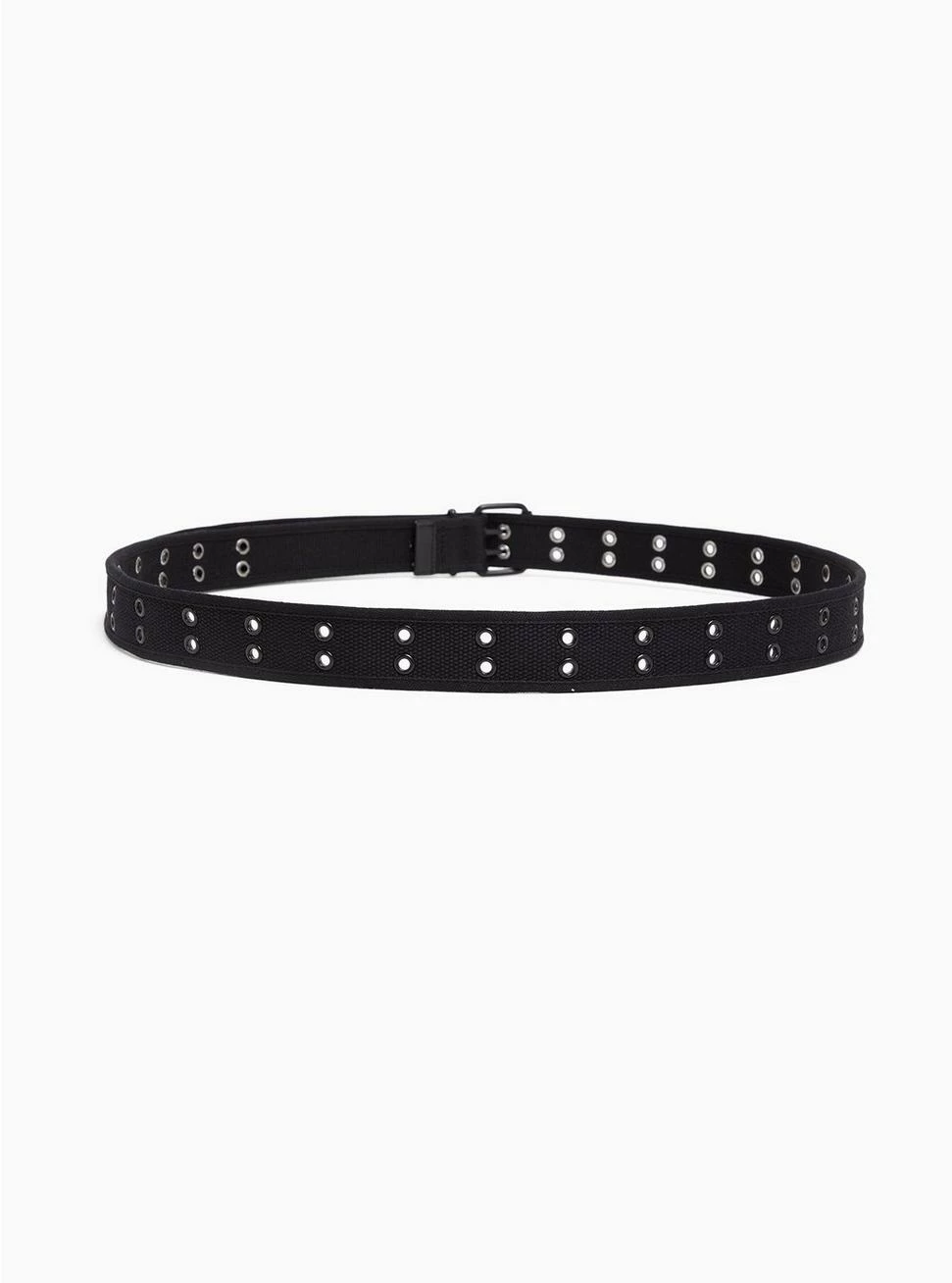 Null Black Canvas Double Hole Belt - Image 3