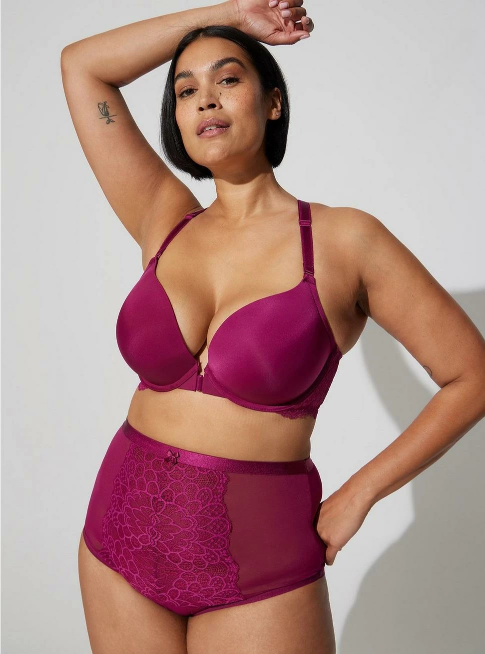 TORRID Plunge Push-Up Smooth Front Close Racerback Bra - Image 3