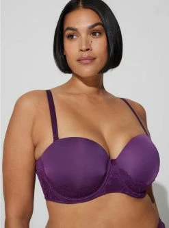 TORRID Strapless Push-Up Lace Sling Straight Back Bra