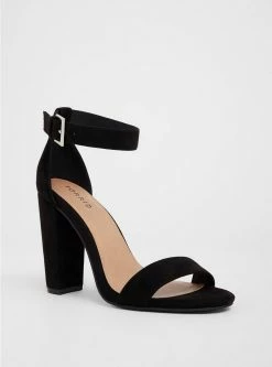 Null Two Strap Tapered Heel Sandal (WW)