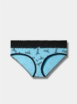 TORRID Cotton Mid-Rise Hipster Lace Trim Panty