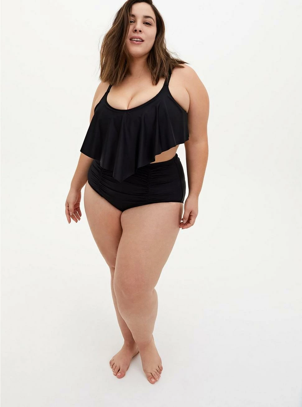 TORRID Wireless V Flounce Bikini Top - Image 2