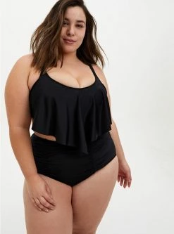 TORRID Wireless V Flounce Bikini Top