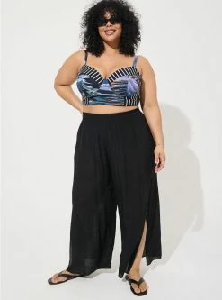 TORRID Crepe Side Slit Beach Pant