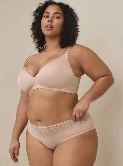 TORRID Second Skin Mid-Rise Hipster Lace Trim Panty