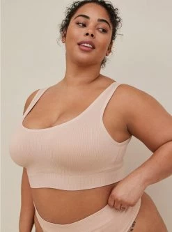 TORRID Lightly Lined Seamless Rib Scoop Bralette