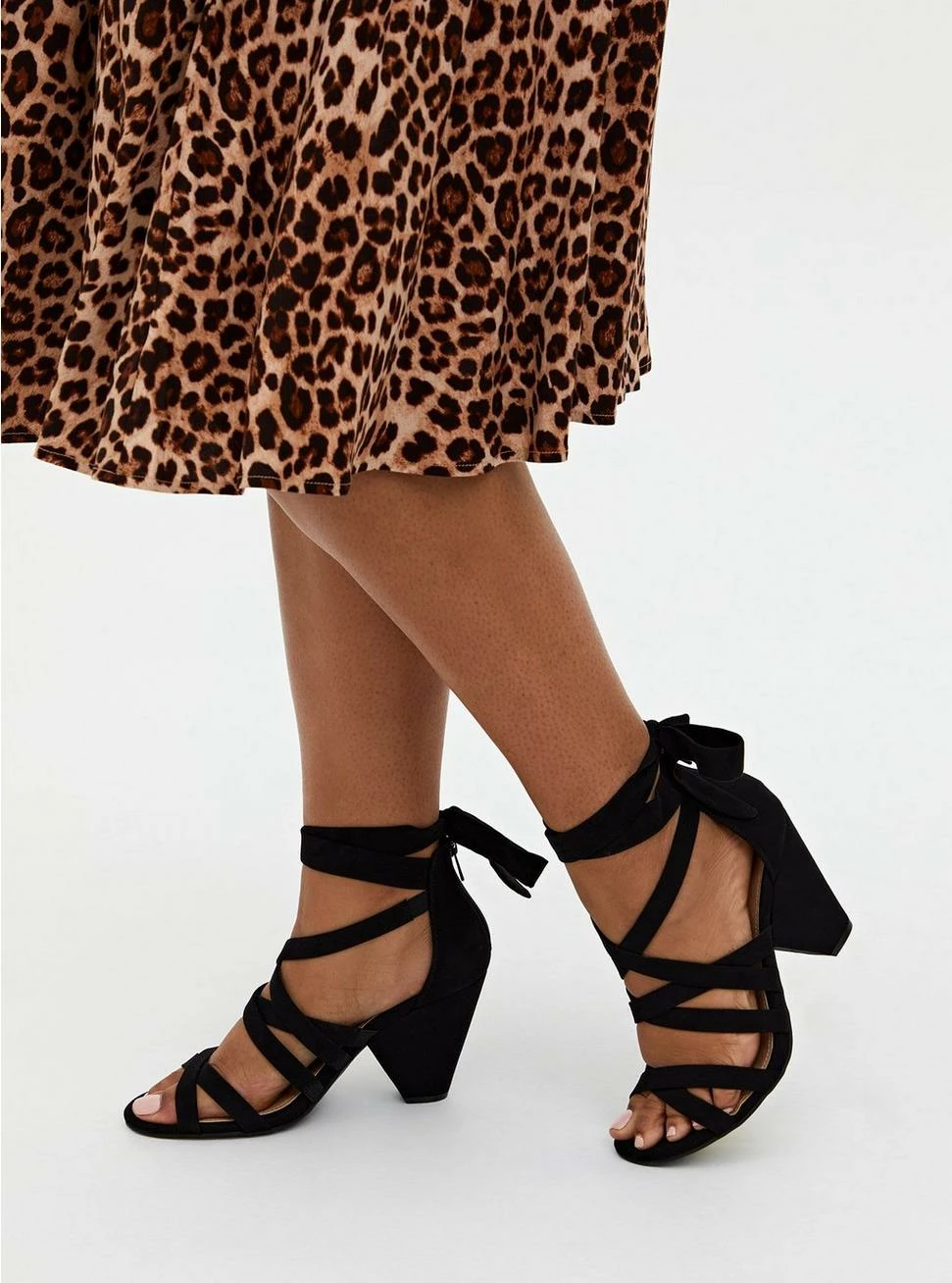TORRID Ankle Wrap Cone Heel Sandal (WW) - Image 2