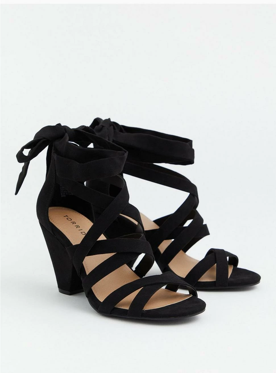 TORRID Ankle Wrap Cone Heel Sandal (WW)
