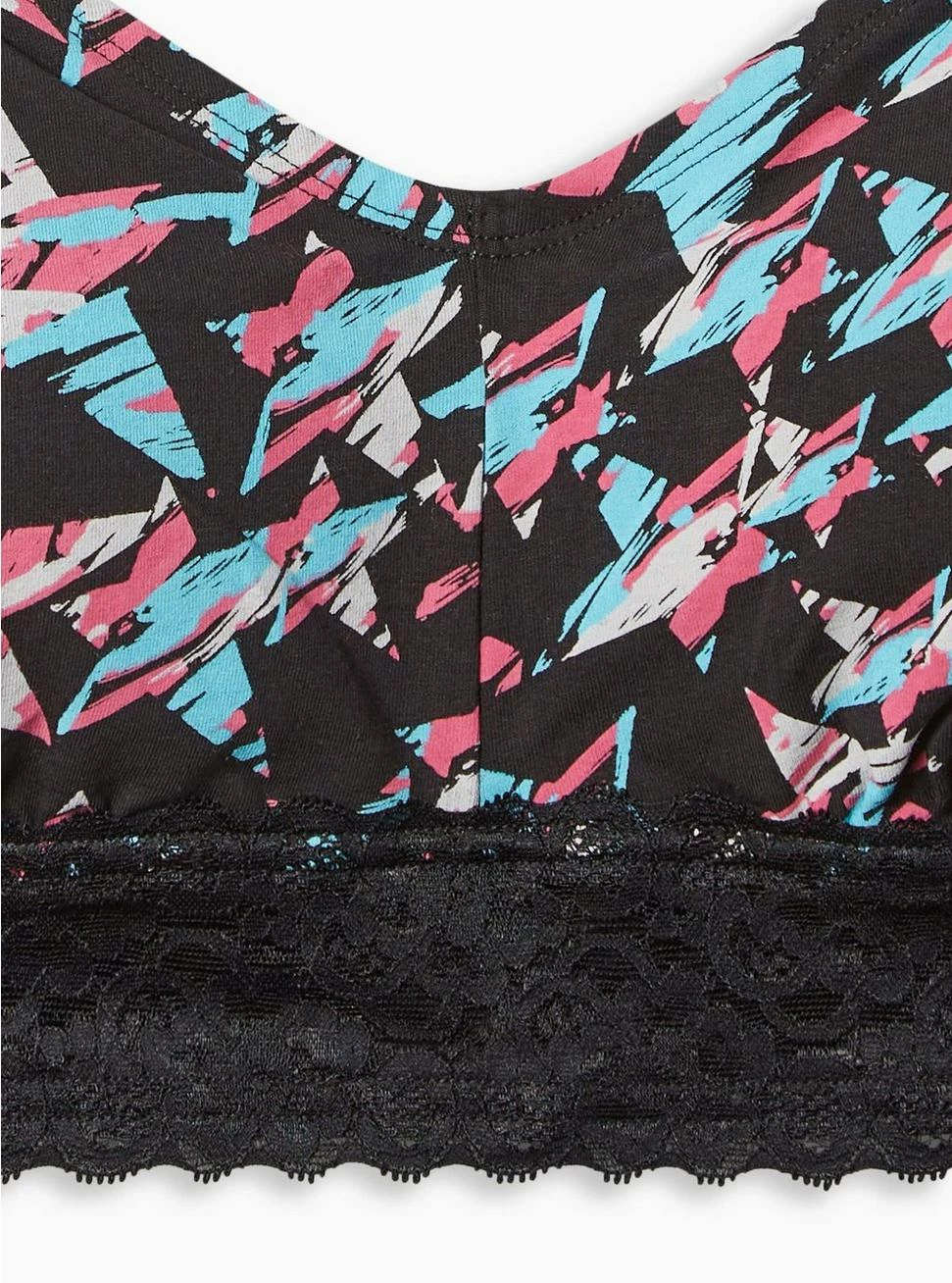 TORRID Lightly Lined Cotton Lace Hem Bralette - Image 5