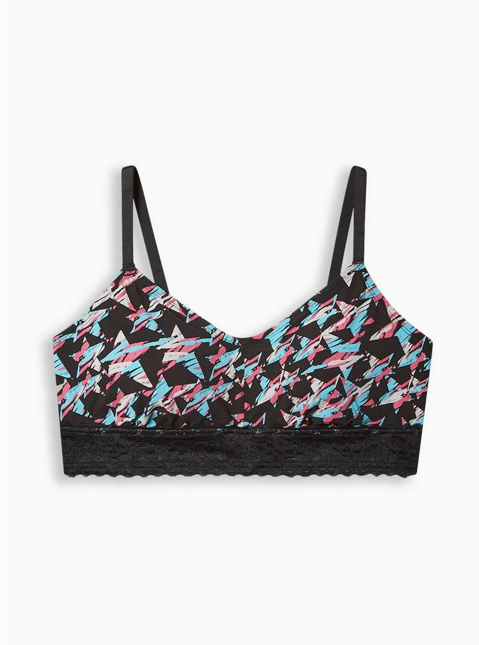 TORRID Lightly Lined Cotton Lace Hem Bralette - Image 6