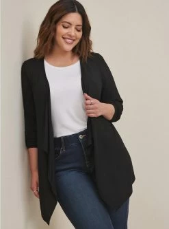 TORRID Super Soft Cardigan Drape Front