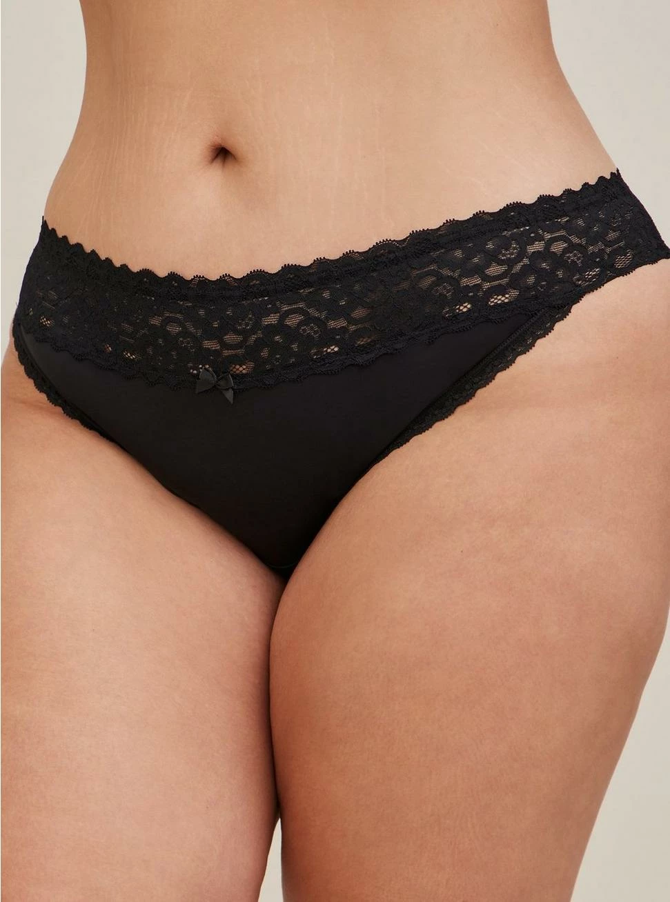 TORRID Second Skin Mid-Rise Bikini Lace Trim Panty - Image 2