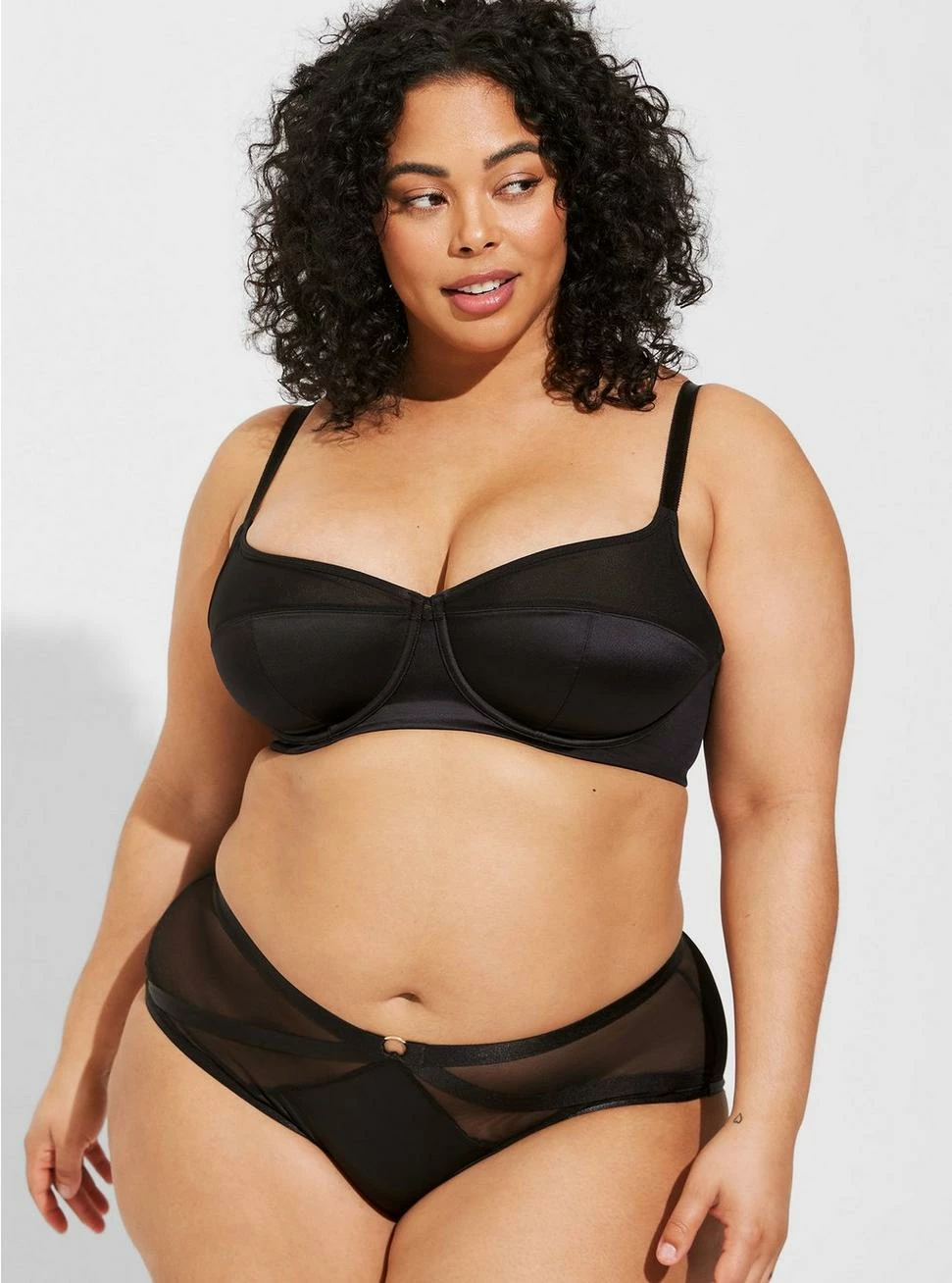 Null Balconette Unlined Shine Ballet Back Bra - Image 2