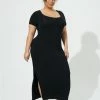 TORRID Side Slit Maxi Dress - Super Soft Black