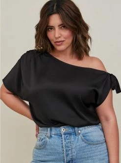 TORRID Satin Off-Shoulder Top