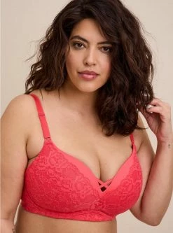 TORRID Wire-Free Push-Up Super Soft Lace 360° Back Smoothing™ Bra