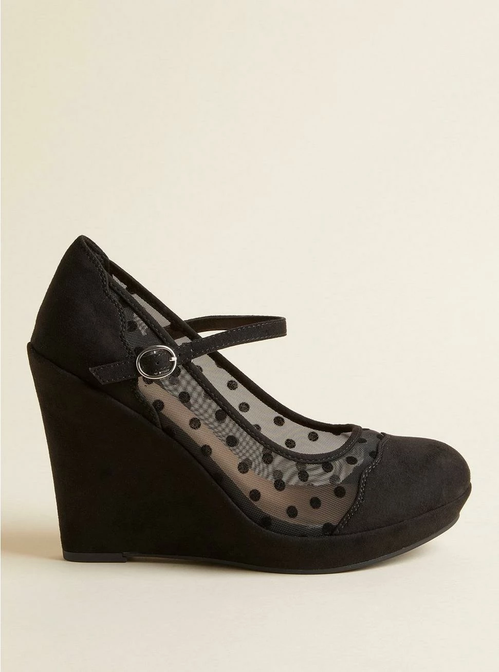 TORRID Dot Mesh Platform Wedge (WW) - Image 2