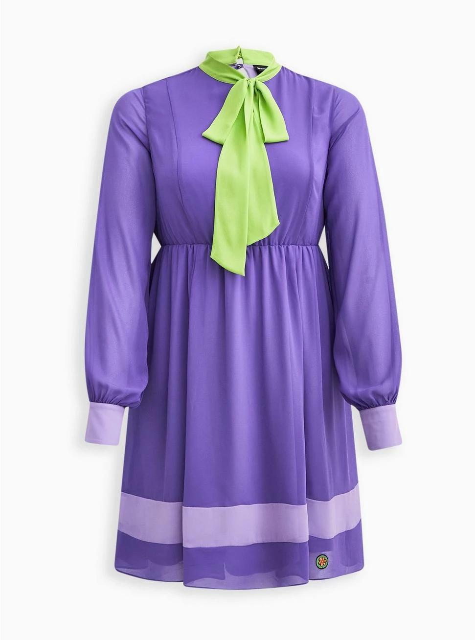 TORRID Scooby Doo Daphne Chiffon Fit N Flare Dress - Image 6