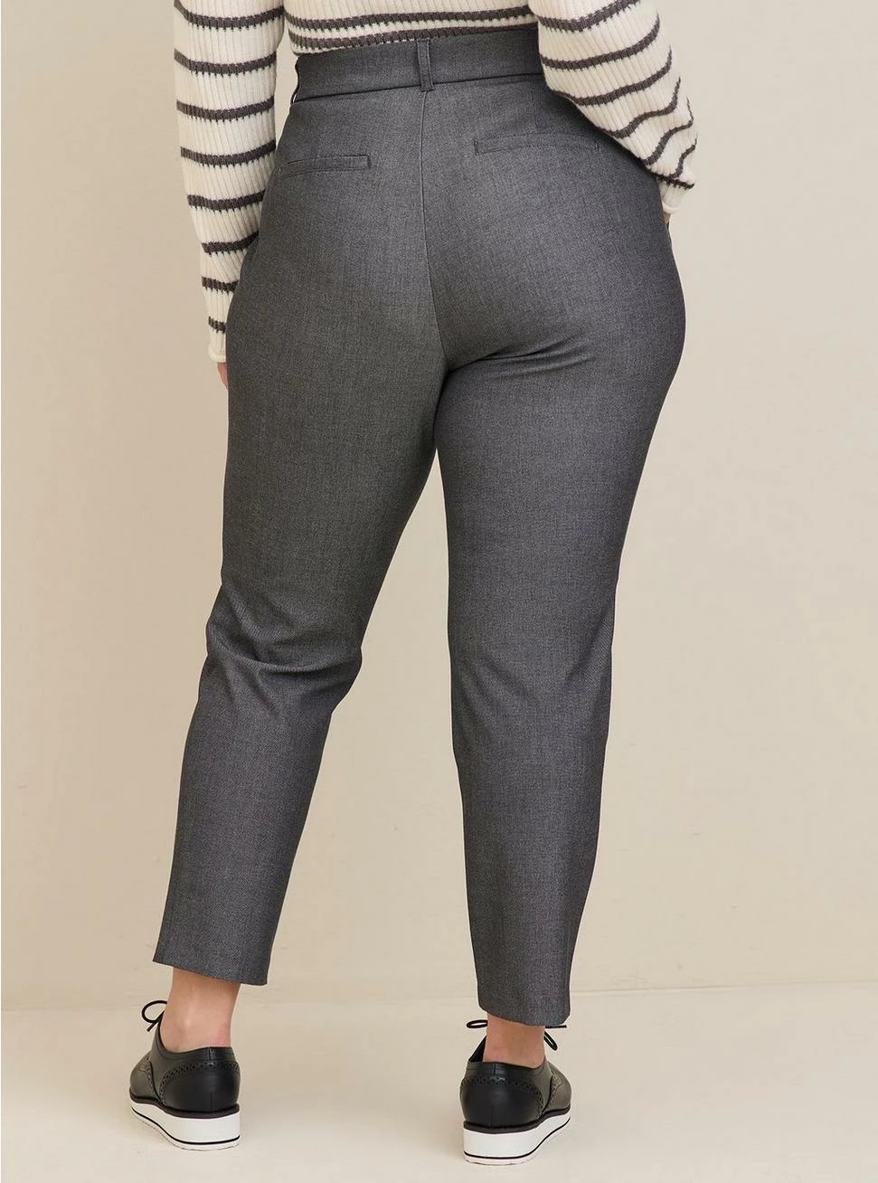 TORRID Comfort Flex Waistband Slim Taper Studio Luxe Woven High-Rise Pant - Image 3