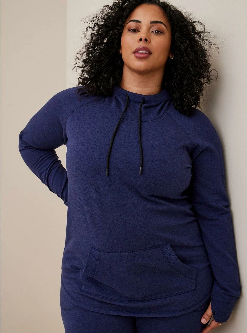TORRID Everyday Fleece Cowl Neck Active Hoodie