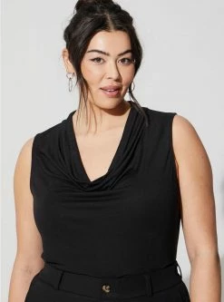 TORRID Studio Tissue Jersey Drape Neck Tank