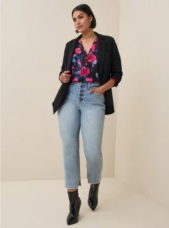 TORRID Harper Georgette Pullover Long Sleeve Blouse