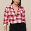 TORRID Lizzie Brushed Rayon Acrylic Button-Down Long Sleeve Shirt