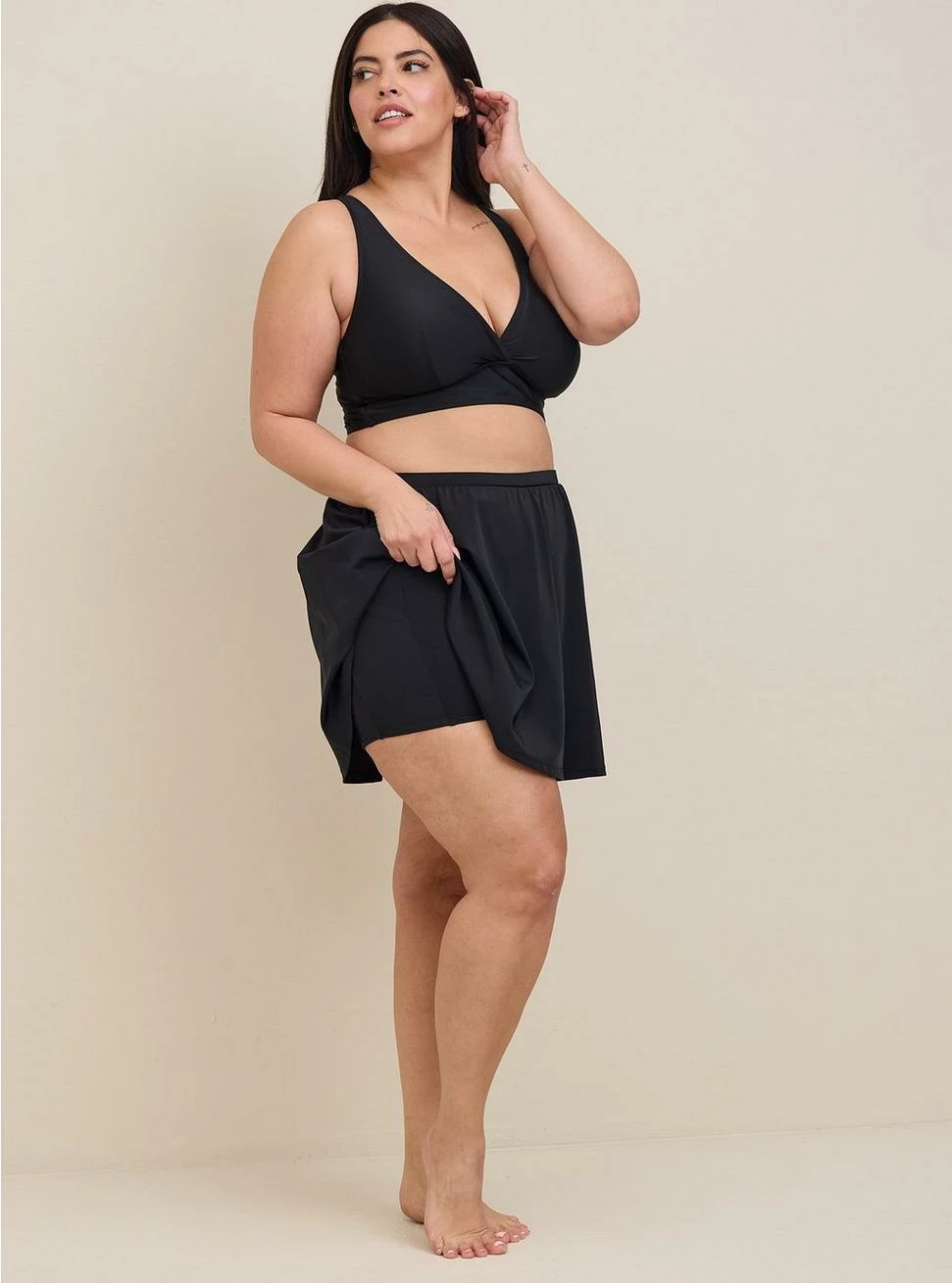 TORRID Swim Skirt With Pocket Shorts