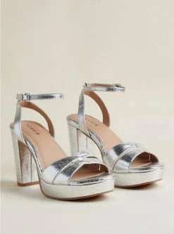 TORRID Ankle Strap Platform Block Heel Sandal (WW)