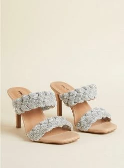 TORRID Woven Embellished Heel Sandal (WW)