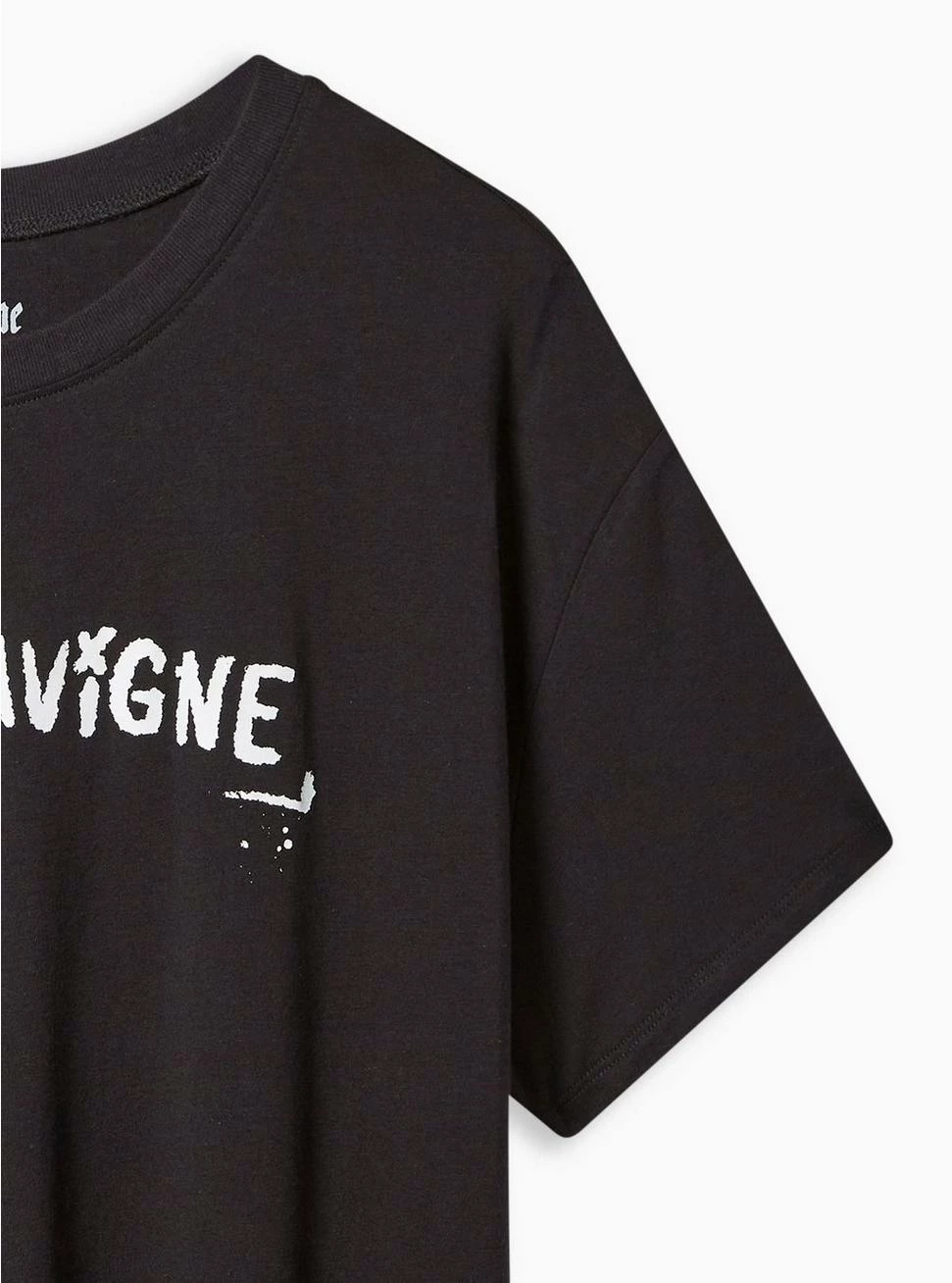 Null Avril Lavigne Relaxed Fit Cotton Crew Tee - Image 2