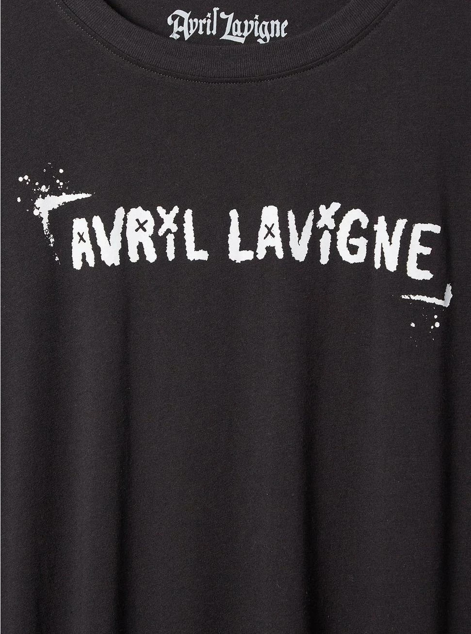 Null Avril Lavigne Relaxed Fit Cotton Crew Tee - Image 4