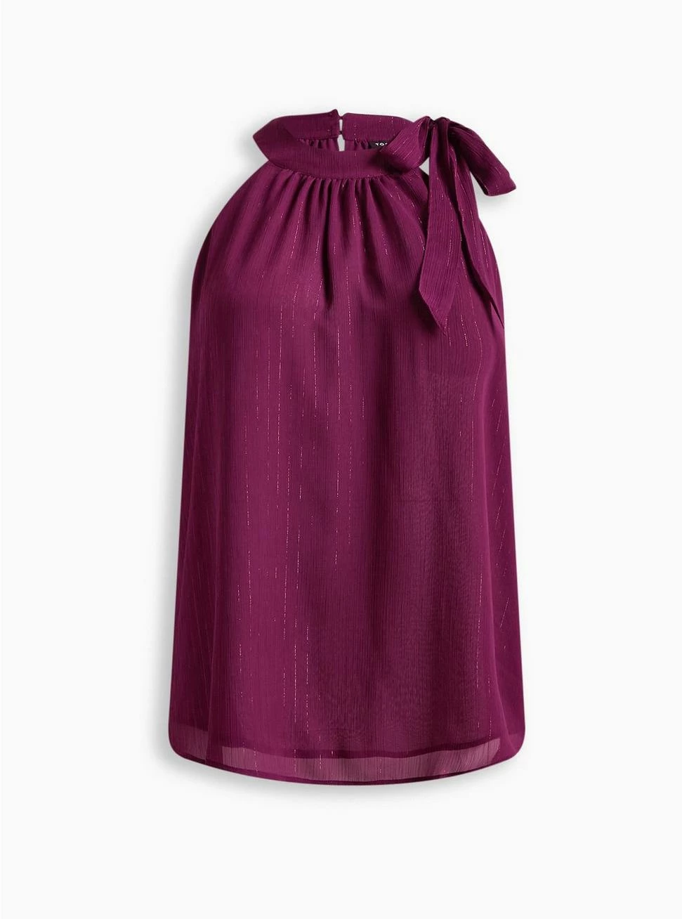 TORRID Crinkle Lurex Chiffon Halter Top - Image 5