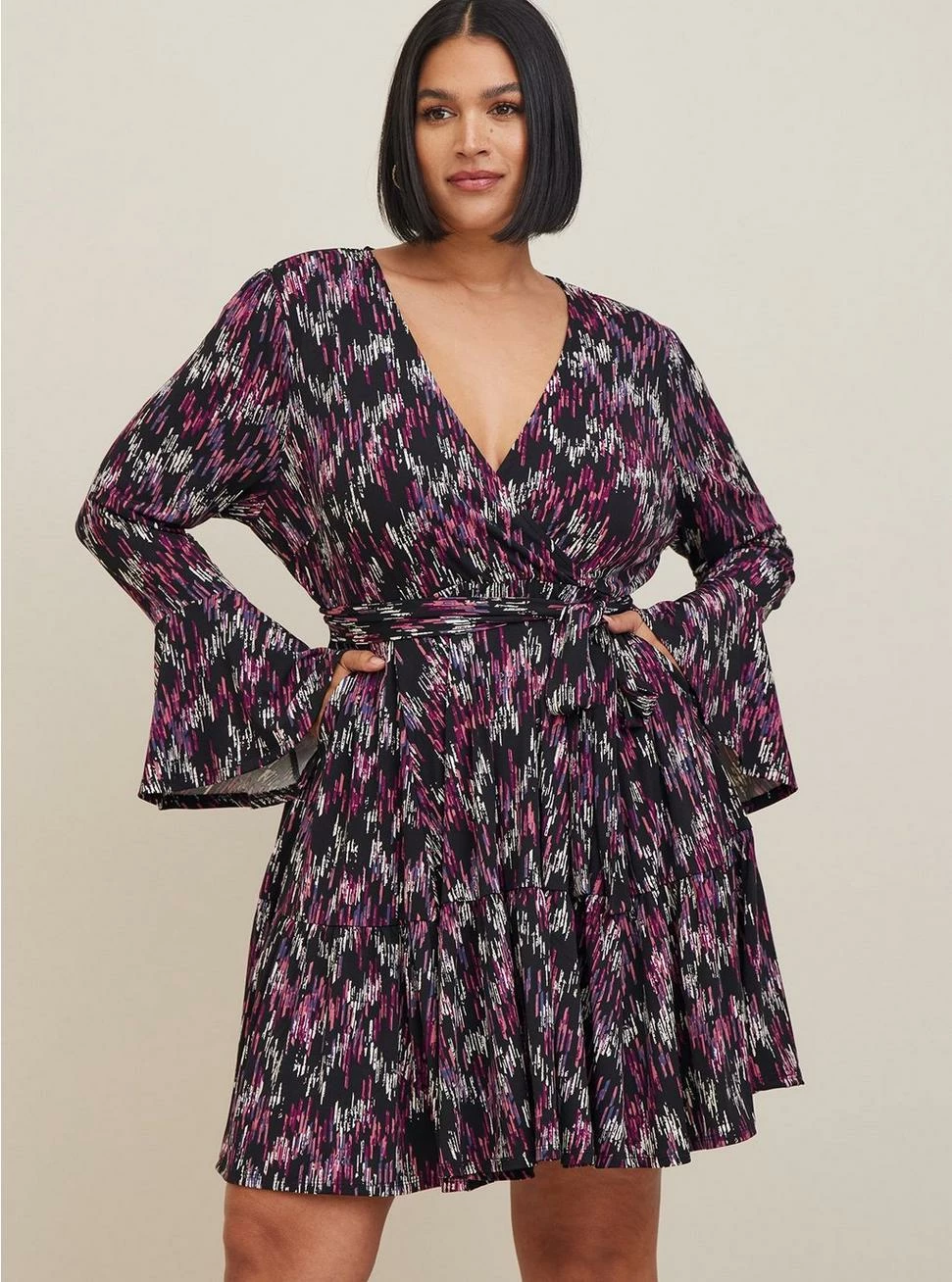 TORRID Mini Studio Knit Tiered Dress - Image 3
