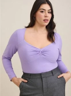 TORRID Foxy Sweetheart Twist Top
