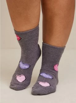 TORRID V-Day Cozy Crew Sock