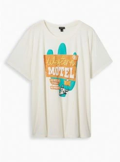 Null Western Classic Fit Polyester Cotton Jersey Crew Tee