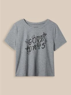 Null Good Days Super Soft Rib Short Sleeve Baby Tee