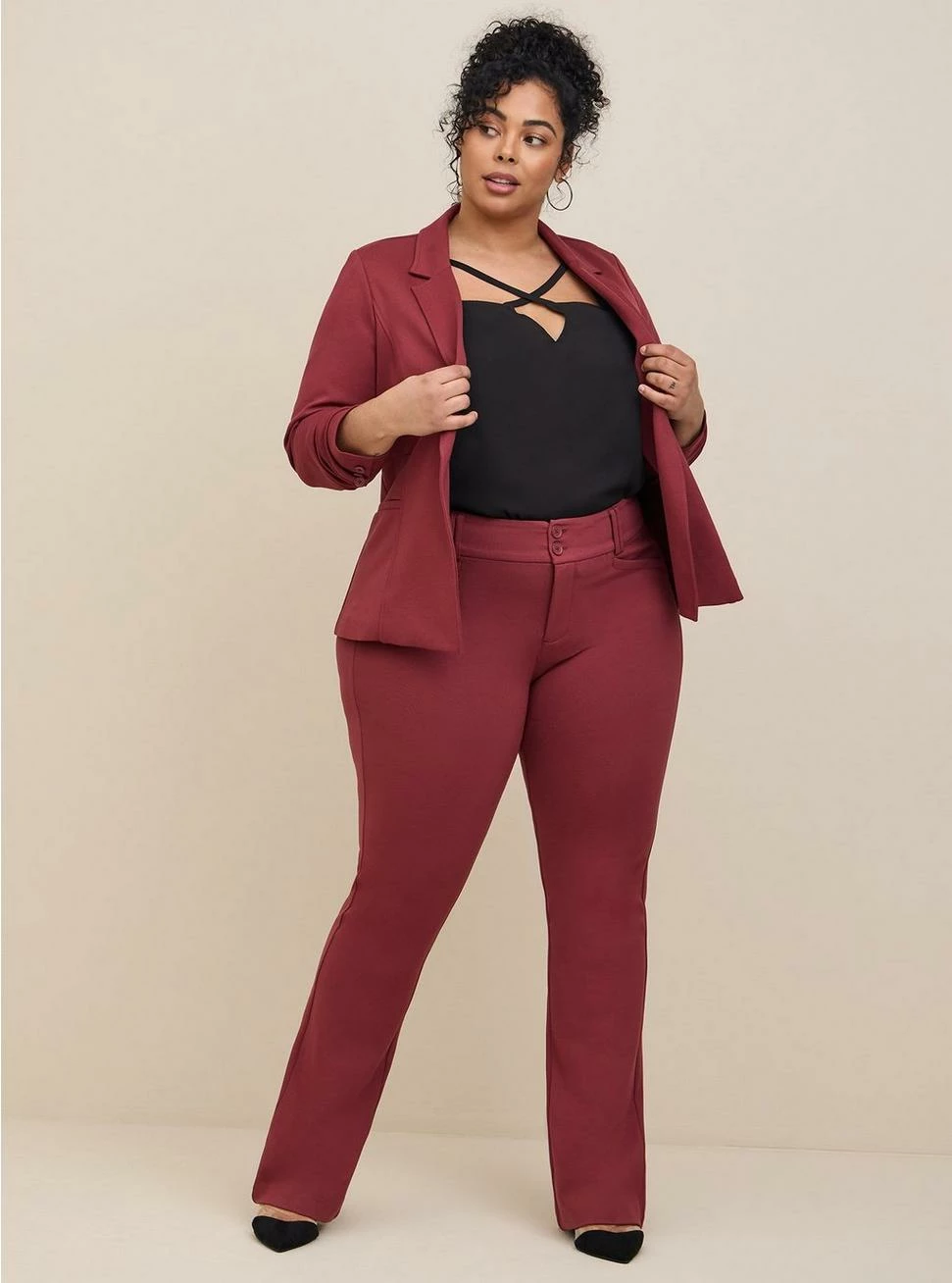 TORRID Georgette Keyhole Long Sleeve Blouse - Image 2