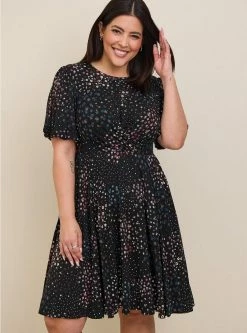 TORRID Mini Super Soft Balloon Sleeve Aline Dress