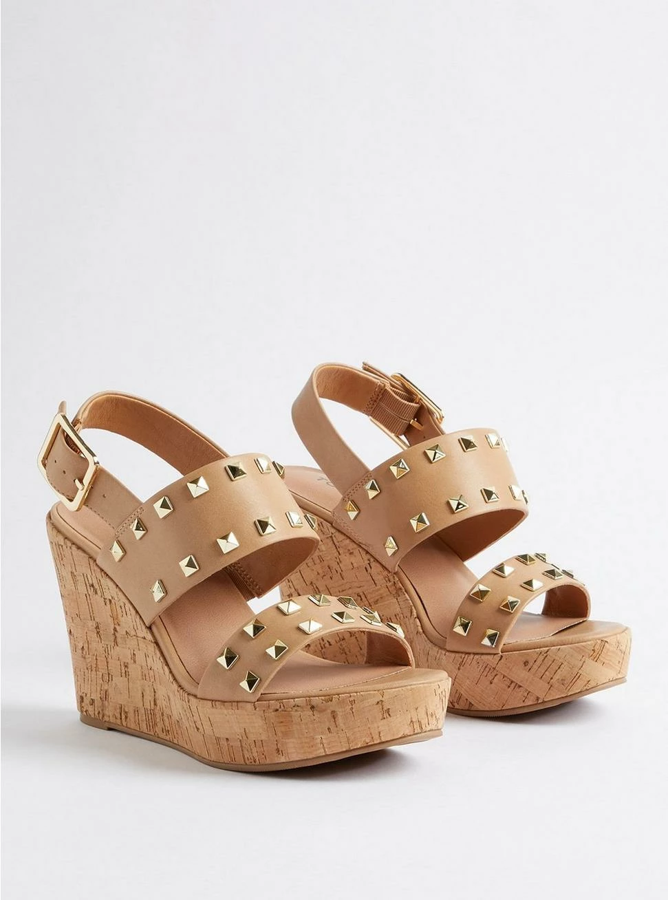 TORRID Studded Double Strap Platform Wedge (WW)