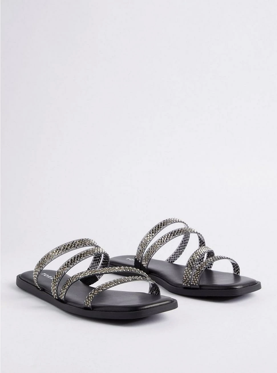 TORRID Jelly Detail Embellished Square Toe Sandal (WW)