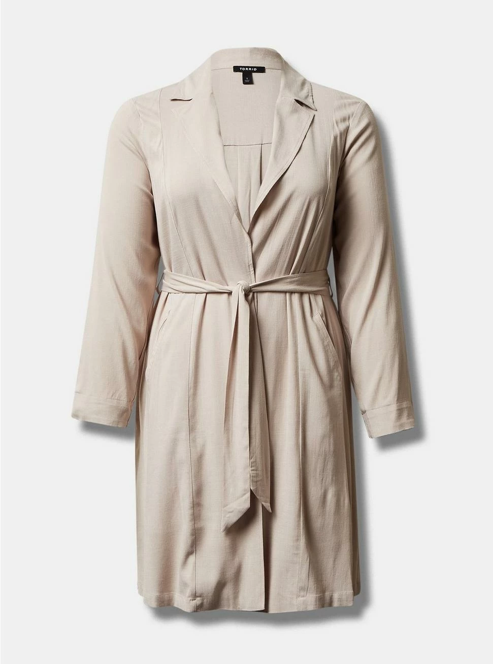 TORRID Rayon Slub Drape Trench - Image 5
