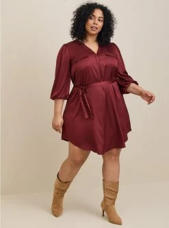 TORRID Mini Charm Pullover Belted Dress