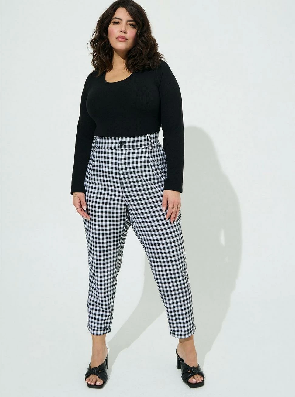 Null Super Soft Rib Scoop Neck Long Sleeve Top