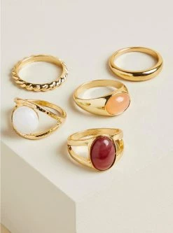 Null Stone Cocktail Ring Set